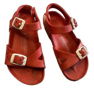 Birkenstock Pink and Orange Sandals with Adjustable Straps